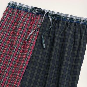 Plaid Lounge Pants with Drawstring